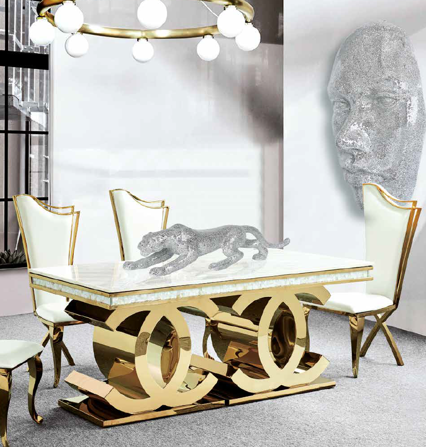 Mesa de comedor acero CC