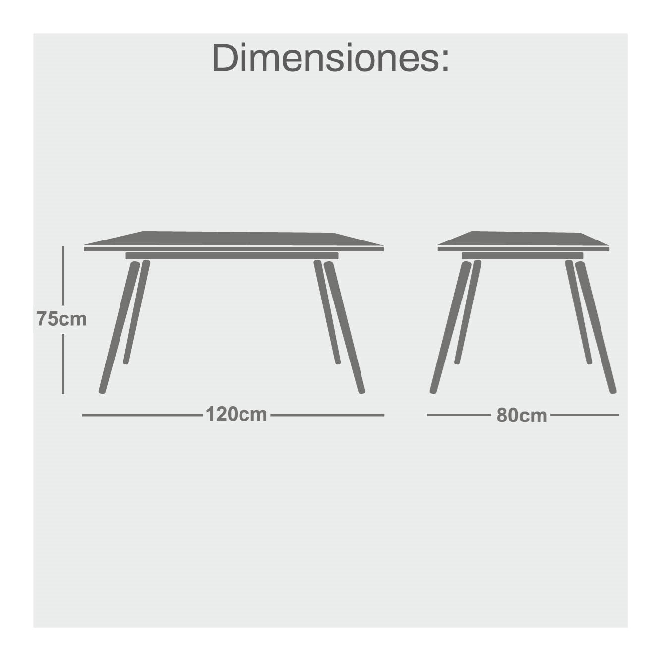 MESA DINAMARCA PLUS 120x80