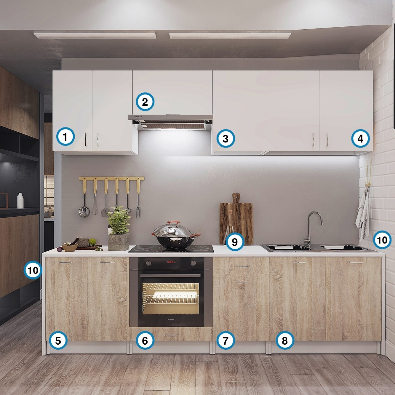 COCINA KREA 244cm
