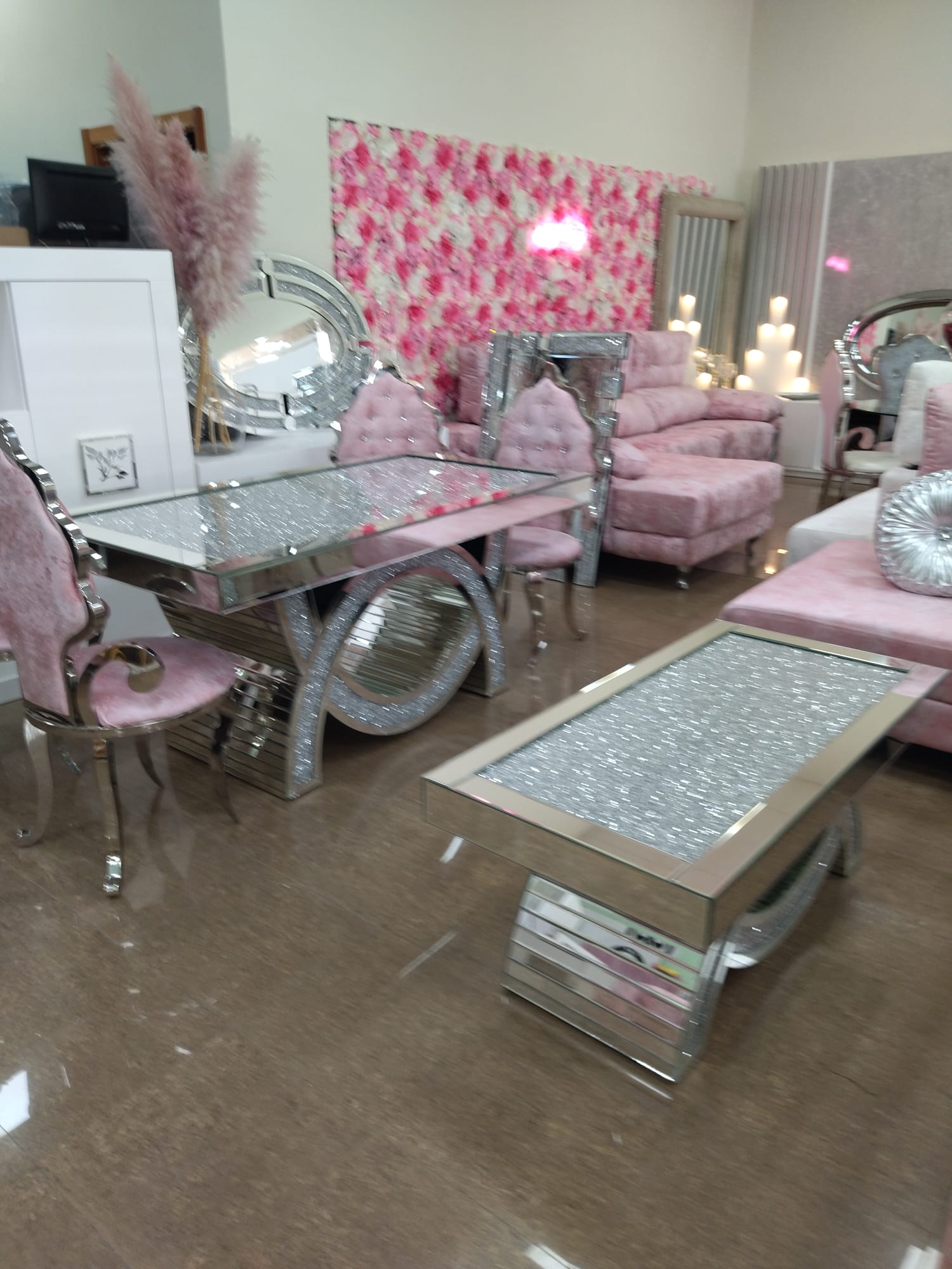 Mesa centro cristal