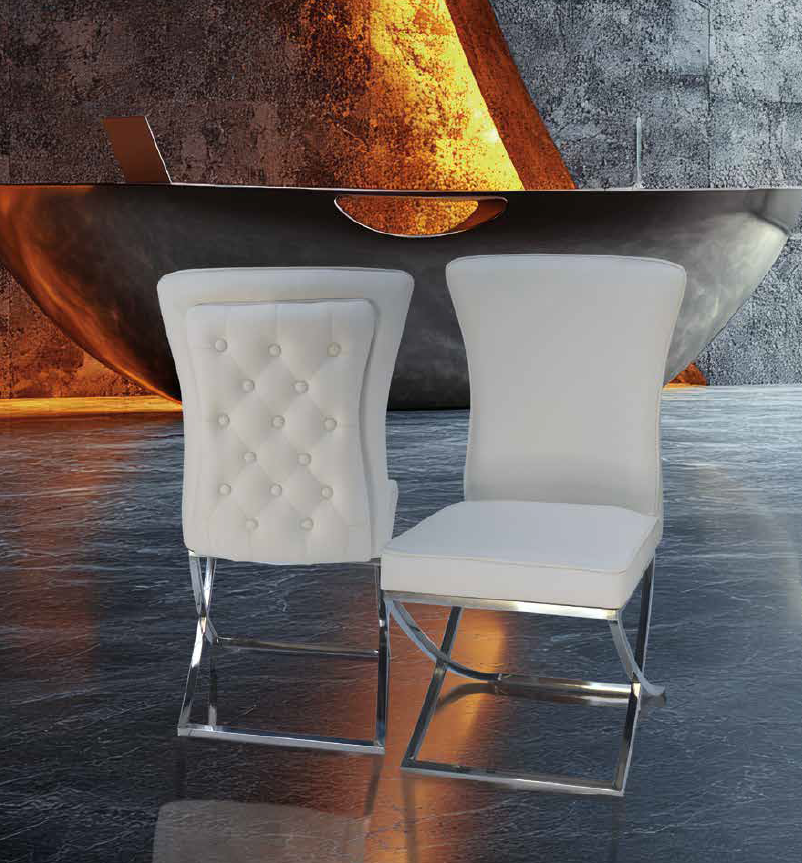 Silla Acero Capitone Athenas