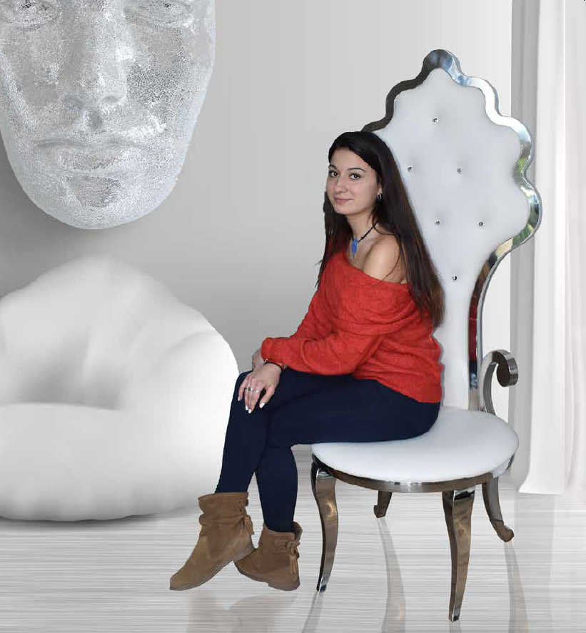 Trono Reina Velvet Acero Inoxidable