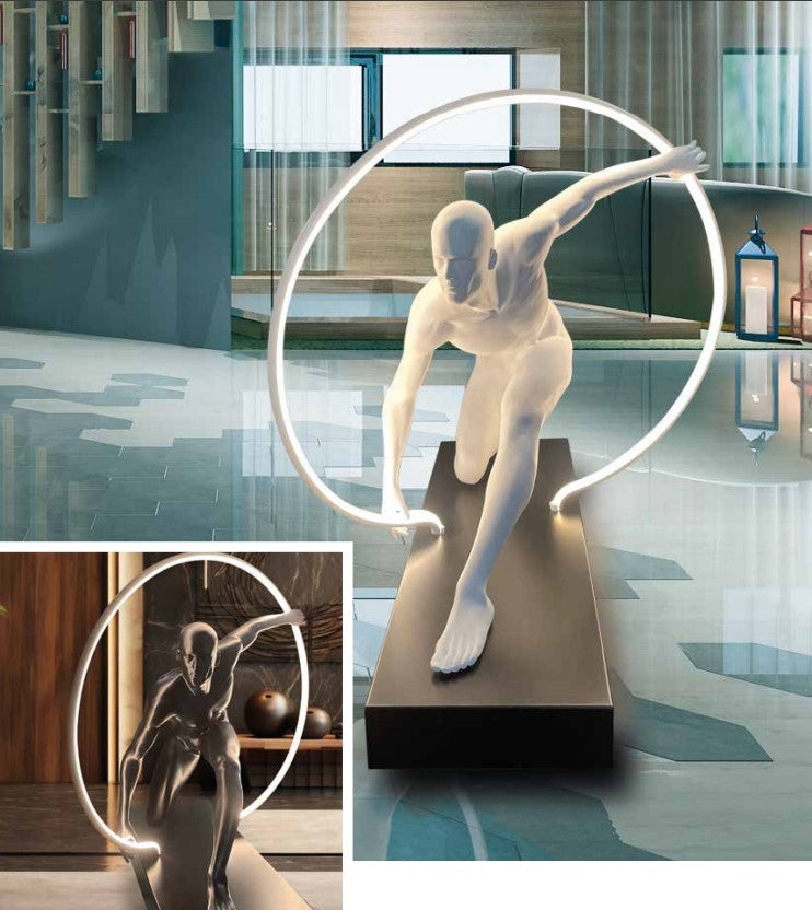 FIGURA CON ARO LED Aure