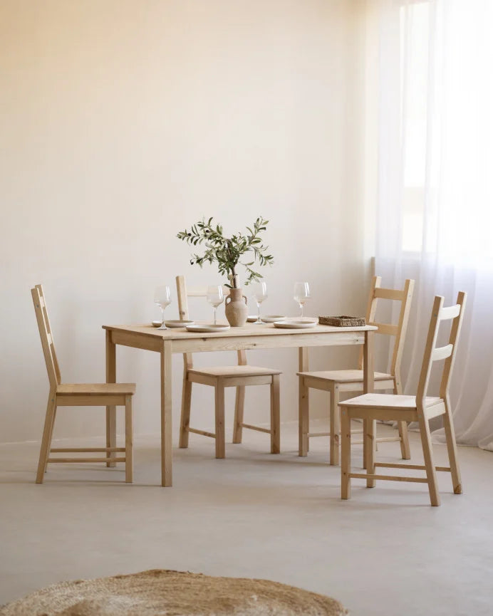 MESA Y 4 SILLAS LUTWO