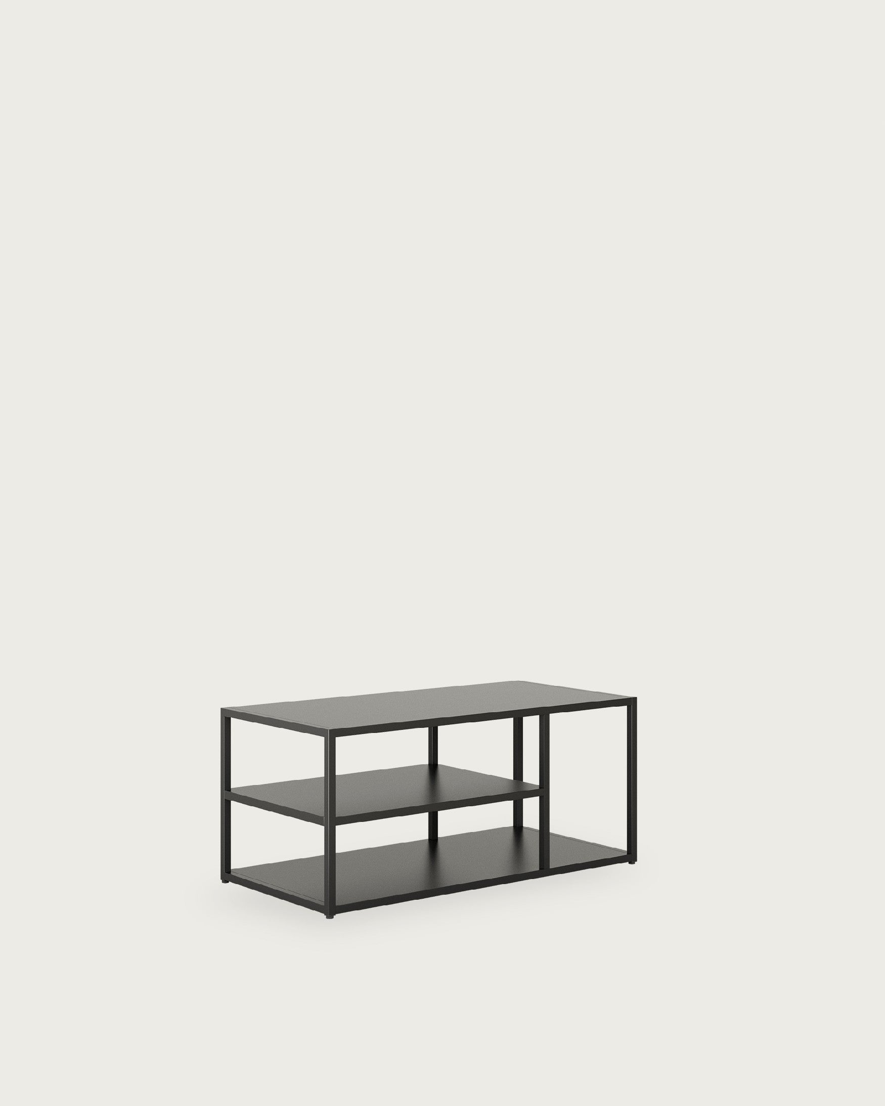 MESA  AUXILIAR TANIA 100x50 color negro y crema