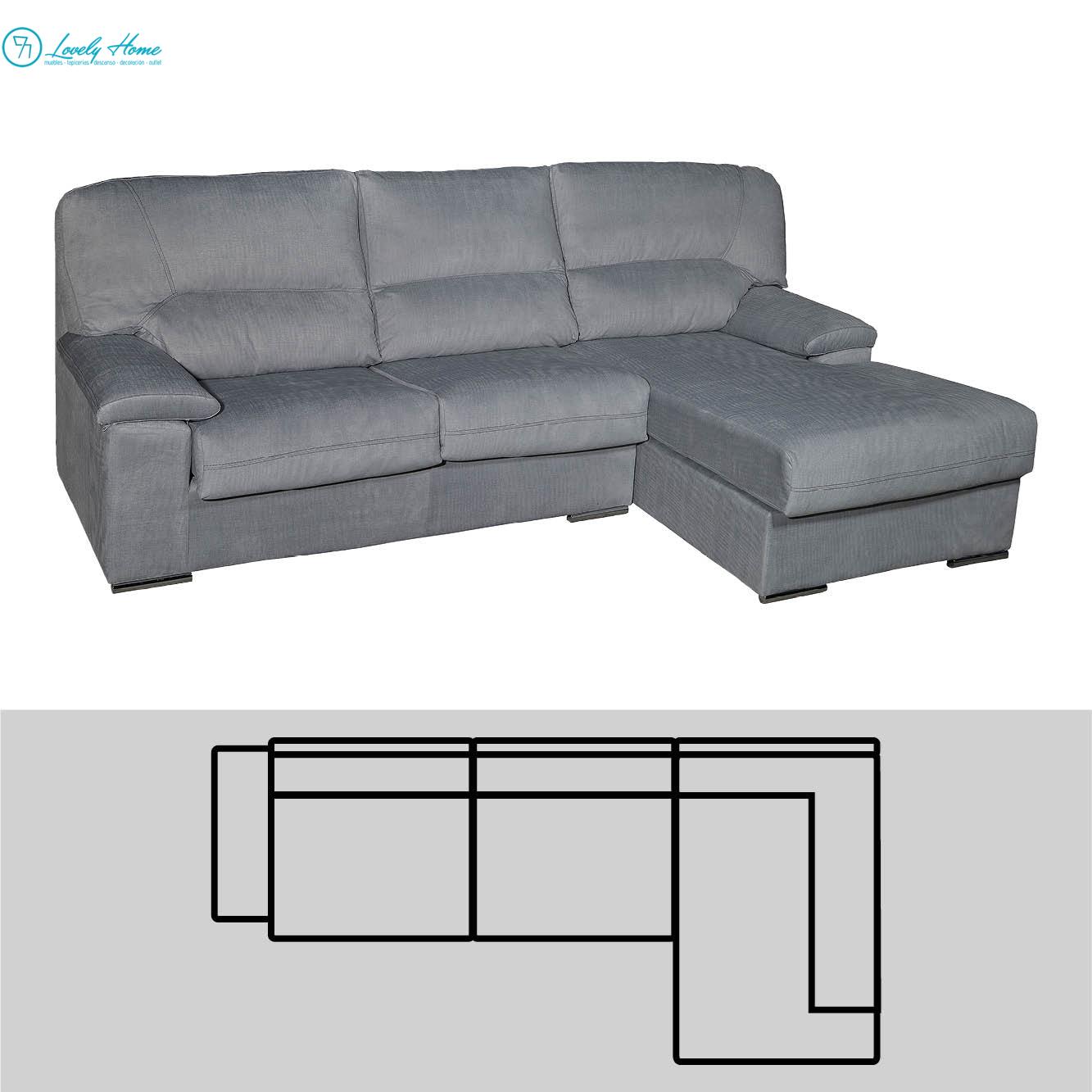 Chaise Longue 270cm - Mod. 950 - Imagen 2