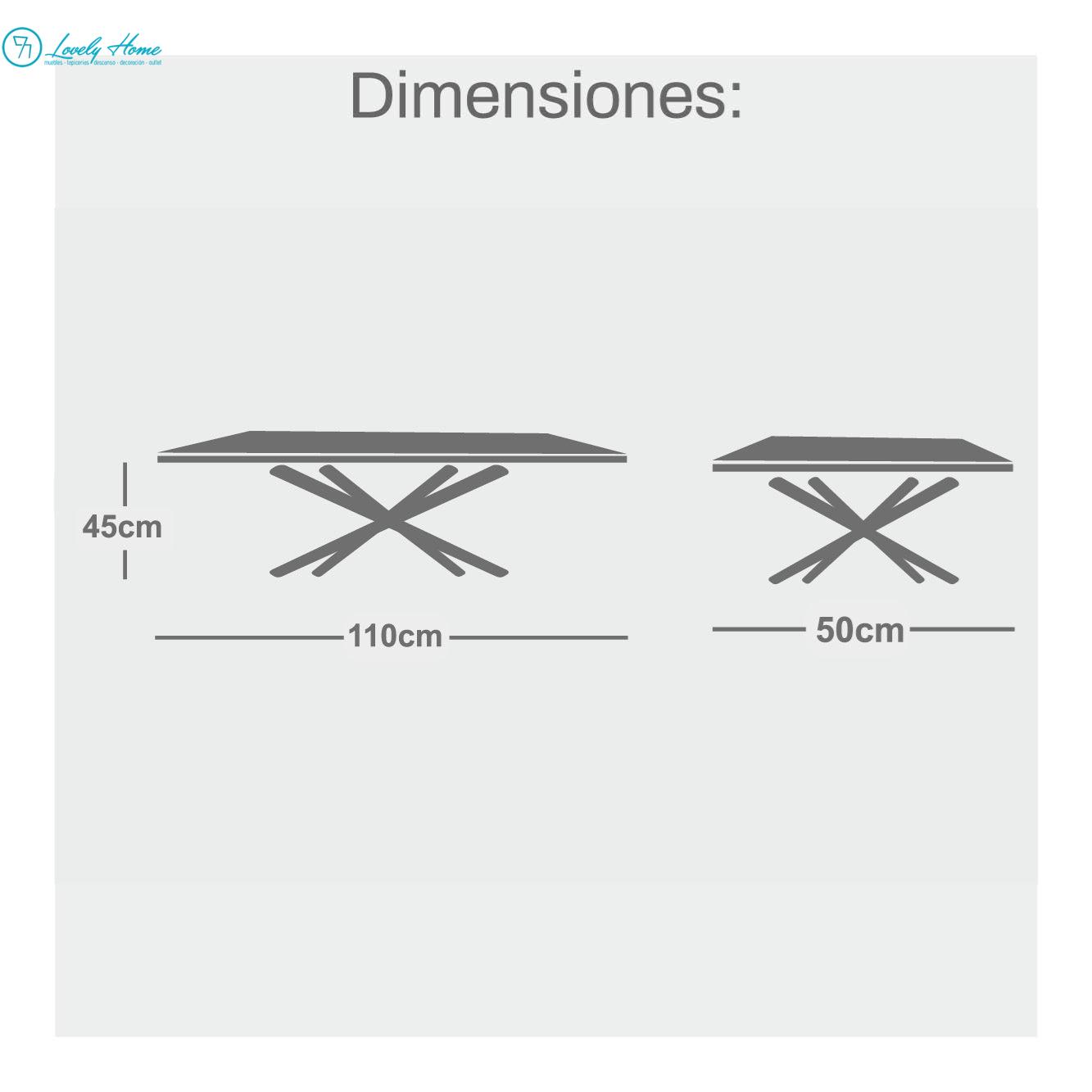 MESA LEONA 110x50cm CENTRO - Imagen 4