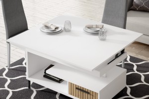 MESA DE CENTRO ELEVABLE Y CONVERTIBLE CAPRICCIO