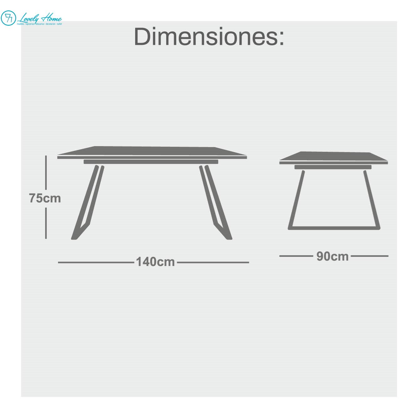 MESA RECTA 140X90 - Imagen 5
