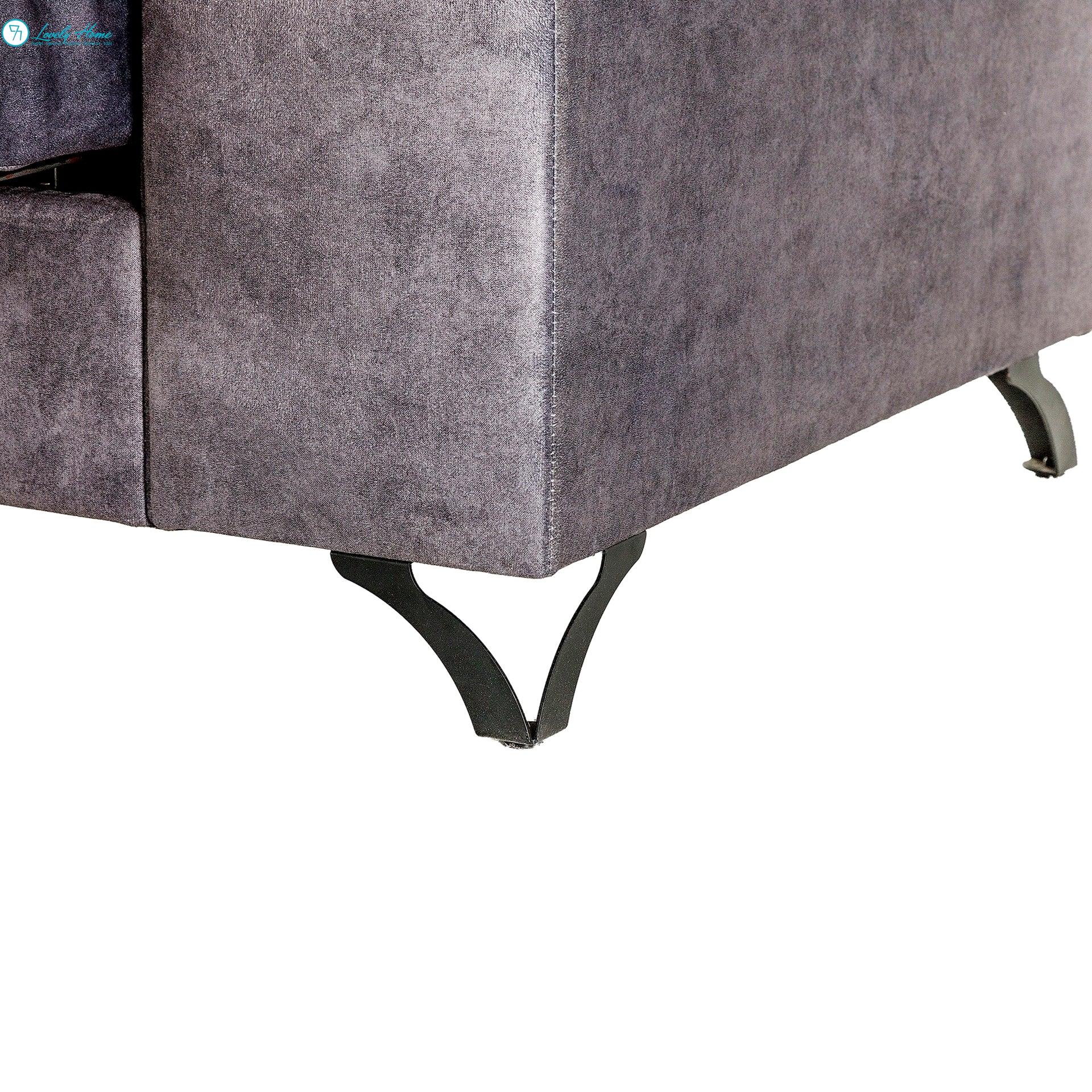 CHAISLONGE HUGO 278cm Sofá Chaise Longue Gris Marengo - Imagen 2