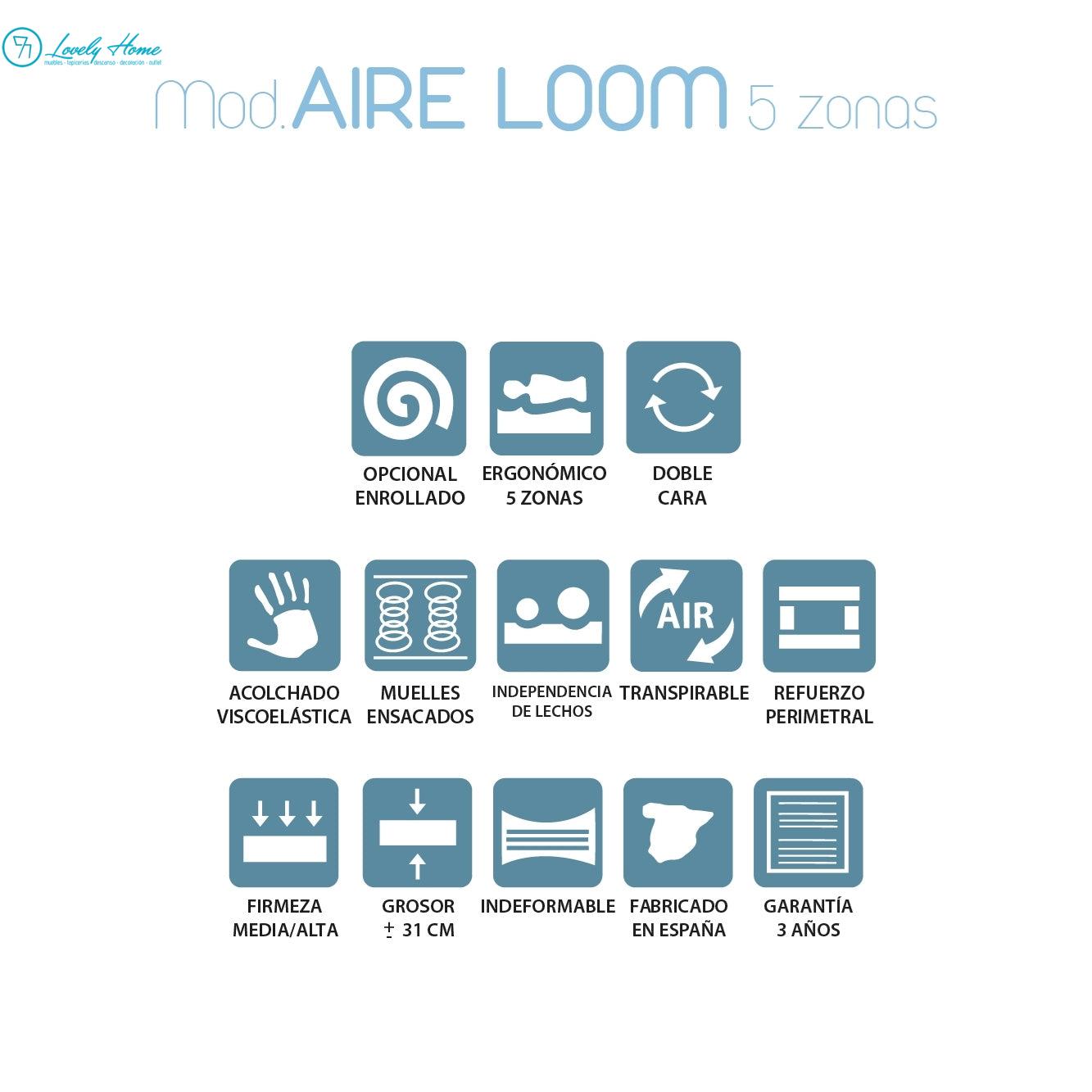 COLCHÓN MOD. AIRE LOOM - Imagen 3
