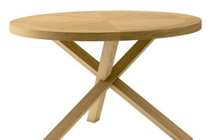 MESA MINERVANIA 100cm FIJA ROBLE