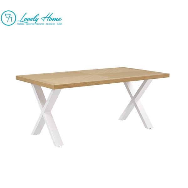 MESA PRISCELLA FIJA ROBLE-BLANCO