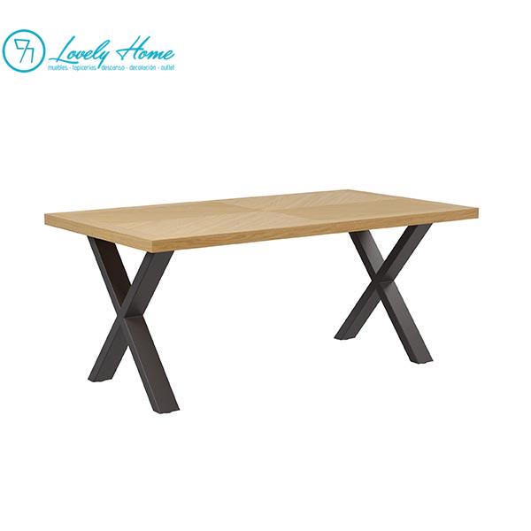 MESA PRISCELLA FIJA ROBLE-NEGRO