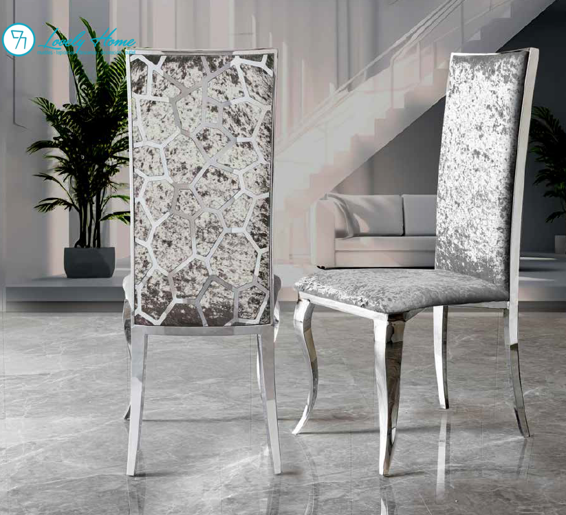 SILLA MODERNA ACERO INOX