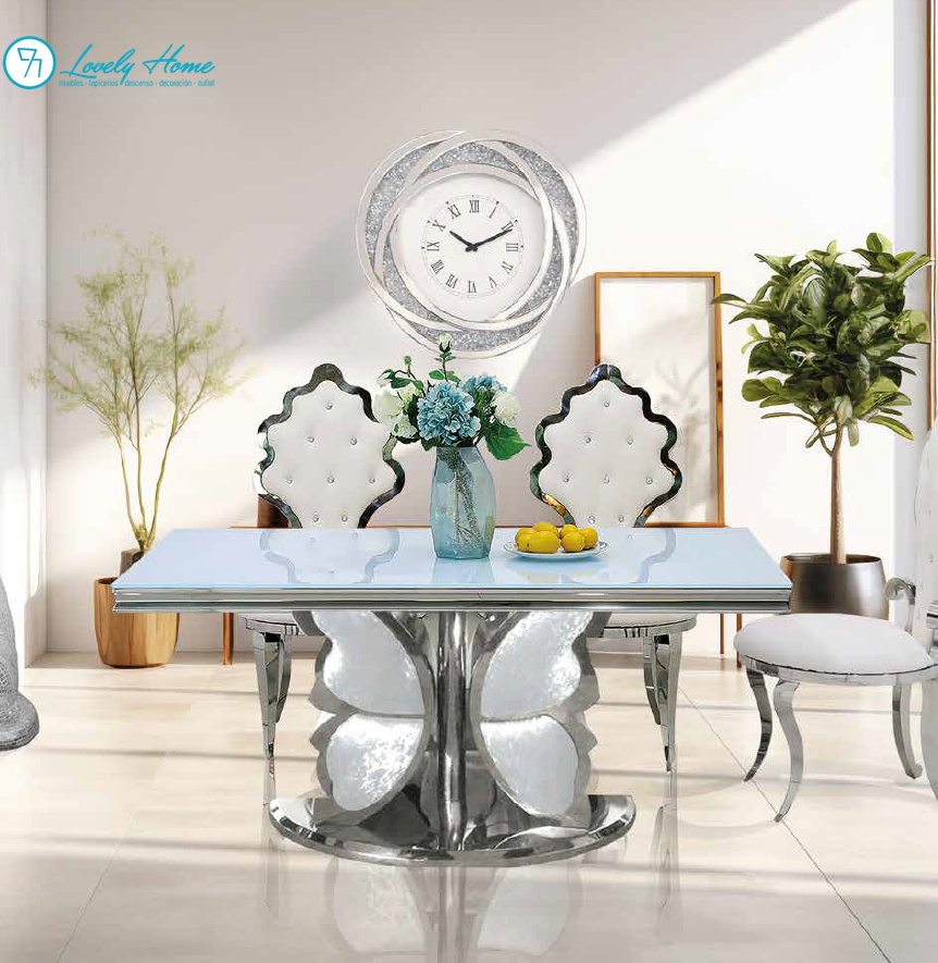 Silla Flor Blanco Borboleta