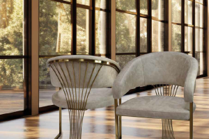 SILLA ACERO INOXIDABLE ORO Manila