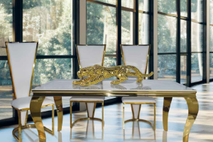 MESA COMEDOR ORO T. PORCELANICO Gaudí