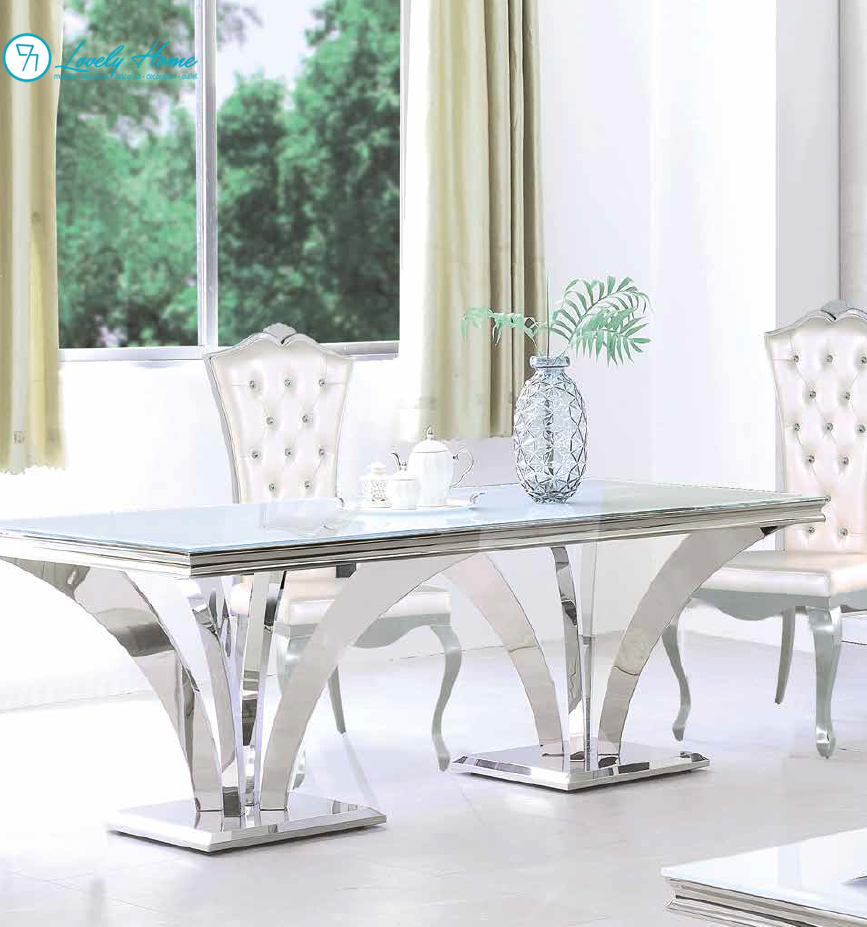 MESA CENTRO ACERO INOXIDABLE Valeria