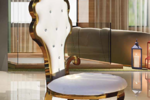 SILLA ACERO INOX ORO Lv