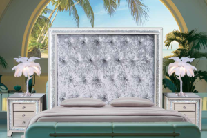 Conjunto mesitas cristal LED Golden