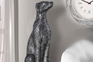 PERRO CRISTAL MOSAICO NEGRO Dog