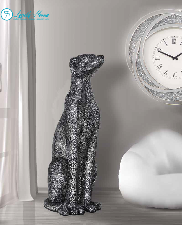 PERRO CRISTAL MOSAICO NEGRO Dog