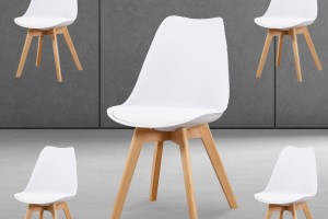 SILLA FINA BLANCO (Pack 4 unidades)