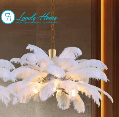 LÁMPARA TECHO PLUMAS Odessa