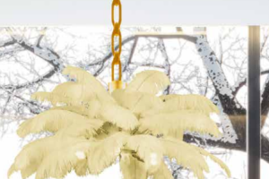 LÁMPARA TECHO PLUMAS Vienna