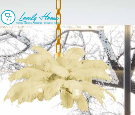 LÁMPARA TECHO PLUMAS Vienna