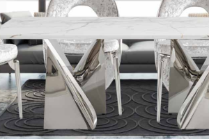 MESA COMEDOR EN ACERO Vienna