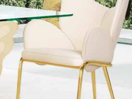 SILLA ACERO INOX ORO Borboleta