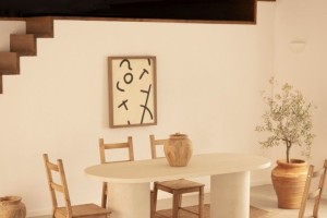 MESA KENZZY MESA COMEDOR OVALADA KENZZY BLANCO ROTO