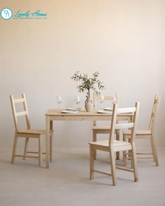 MESA Y 4 SILLAS LUTWO - Imagen 4