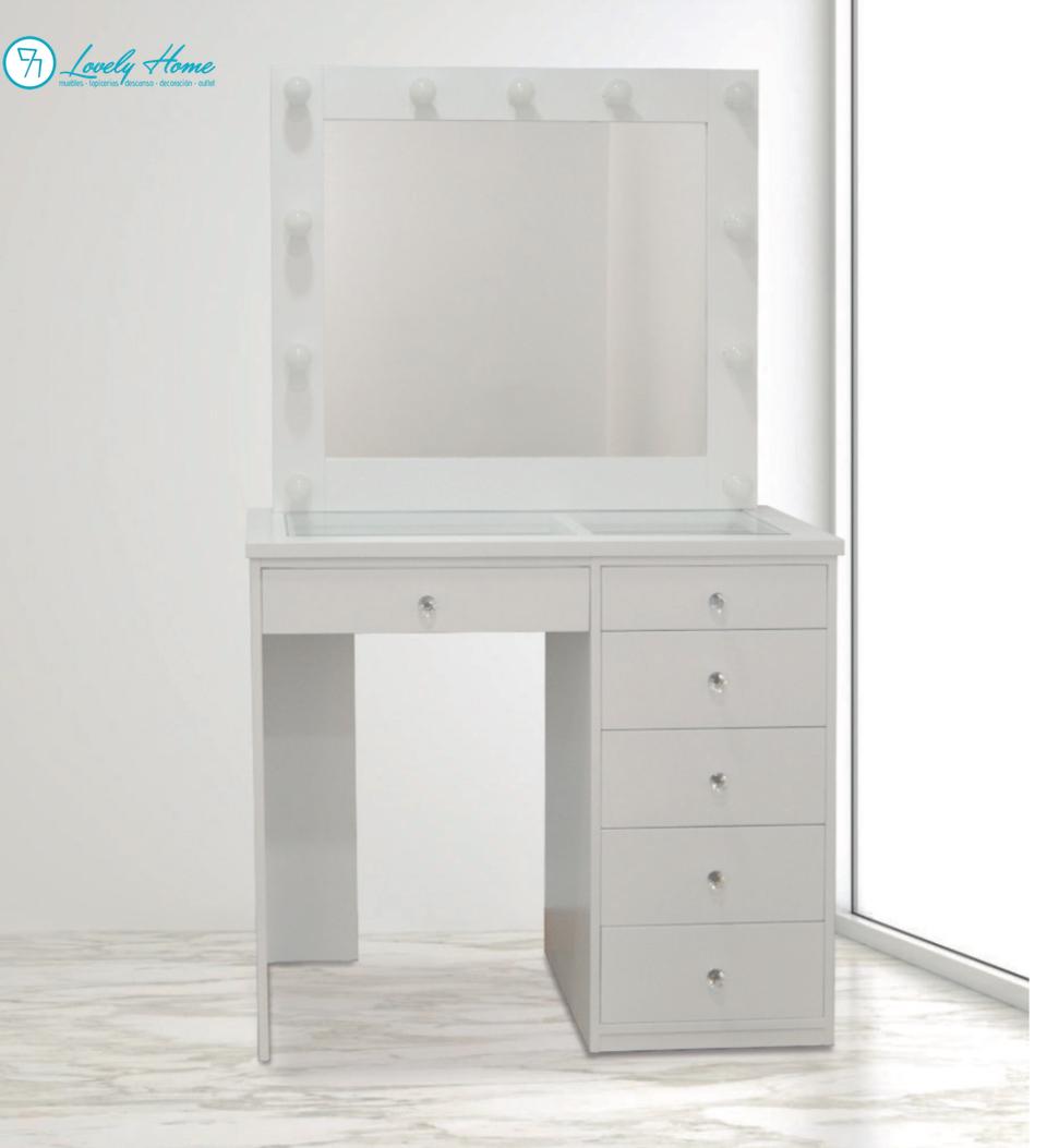 Tocador con espejo y cajones