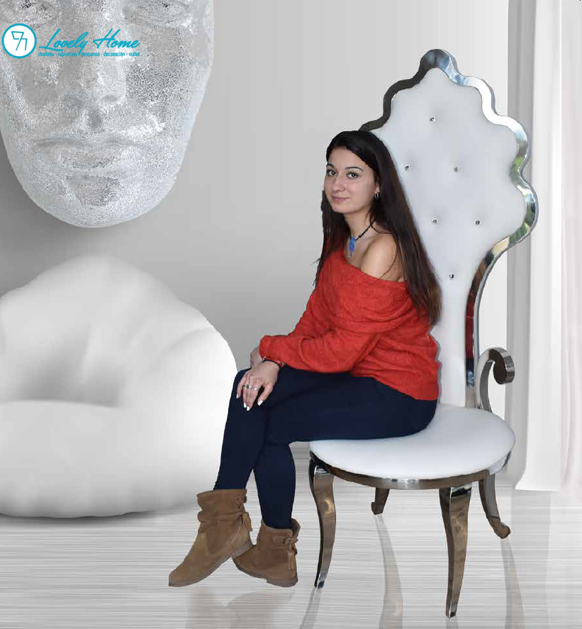 TRONO REINA ACERO INOX Velvet