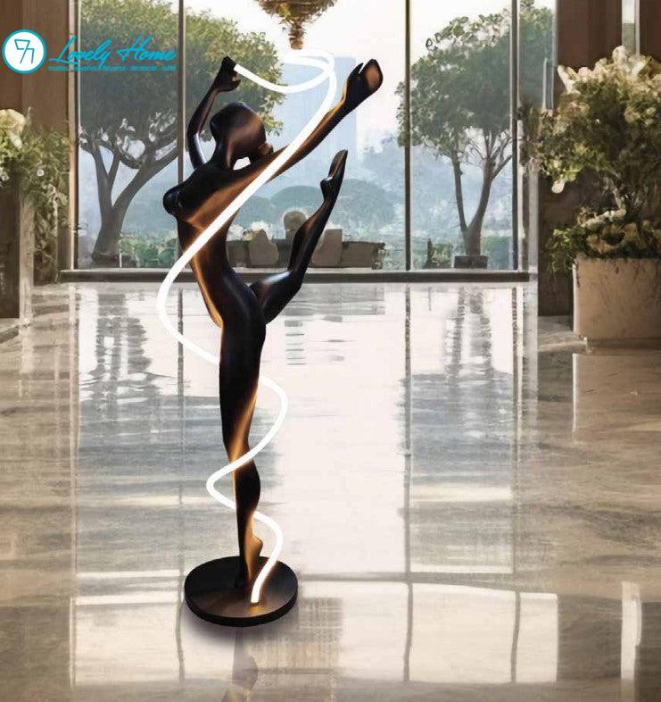 FIGURA BALLET NEGRO CON LED Ballet