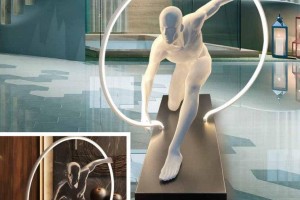 FIGURA CON ARO LED Aure