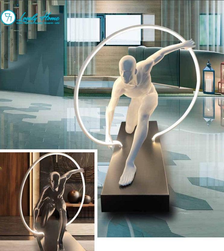 FIGURA CON ARO LED Aure